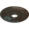 Ekena Millwork Classic Ceiling Medallion (Canopies up to 12 3/4"), 18 5/8"OD 4"ID x 1 1/8"P, Bronze Blue Patina CM19CLBBS - alternate 3